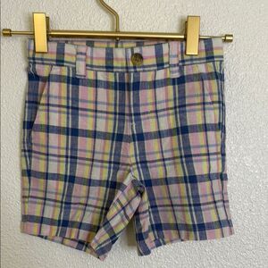 NWT- Janie and Jack Pastel Plaid Shorts- toddler size 3T